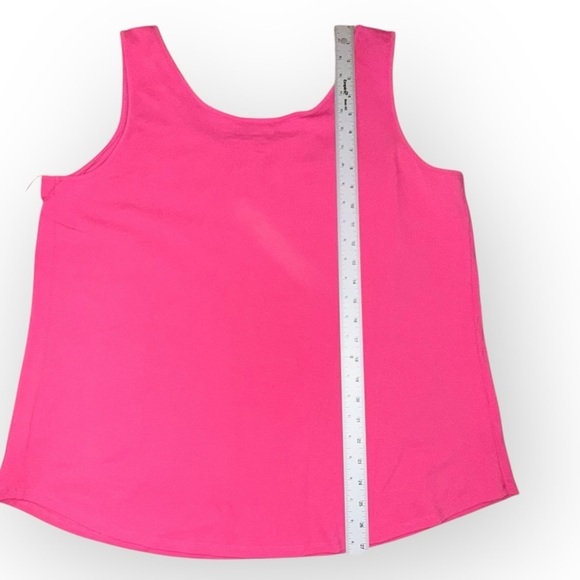 NWT NIC+ZOE Women's Shirt Tail Perfect Tank Plus 1X Watermelon Pink - Picture 10 of 13